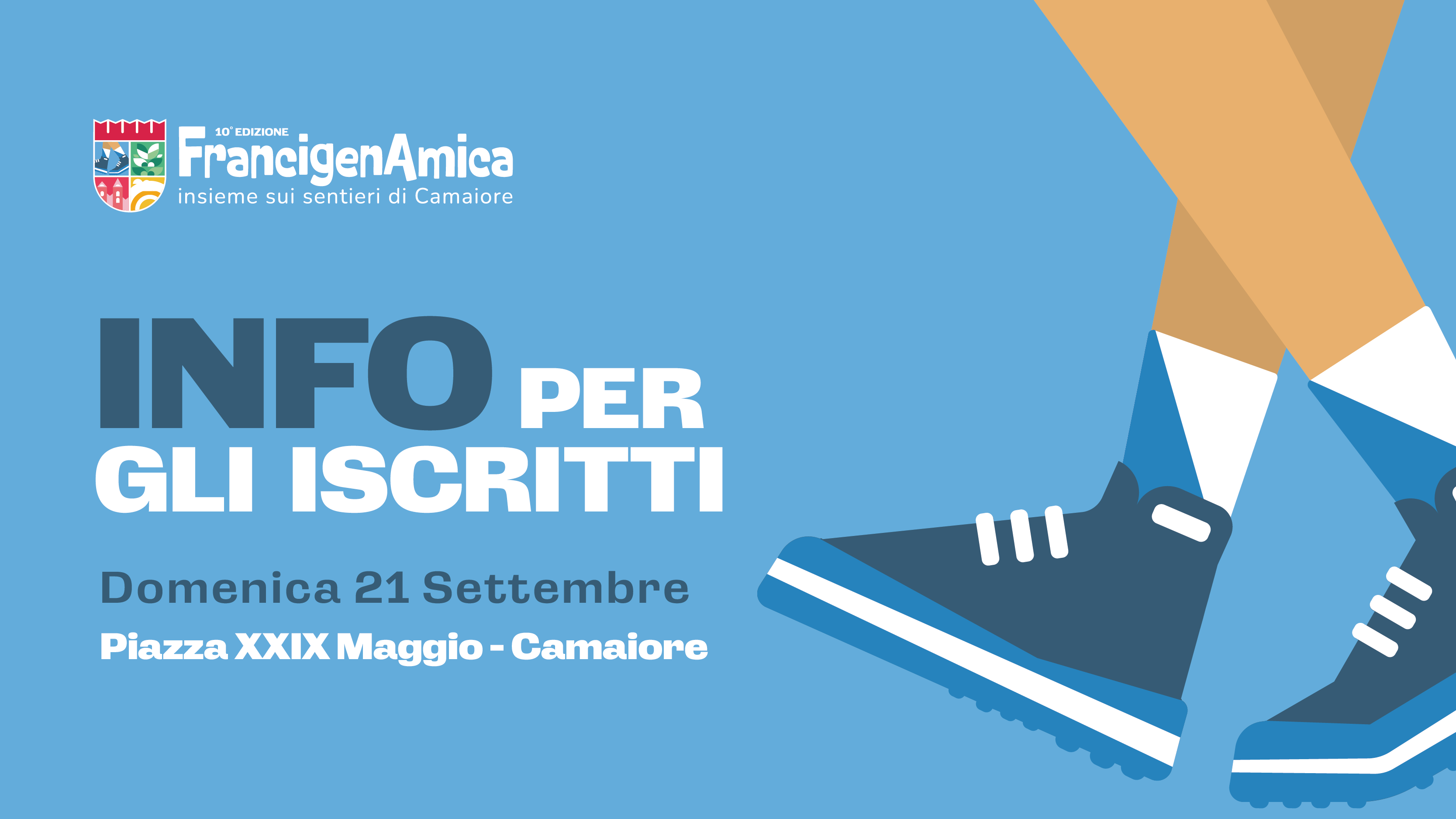 FRANCIGENAMICA 2025: INFO PER GLI ISCRITTI